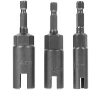 VILLFUL 3 pezzi Bussole Avvitatore per Dadi Farfalla Acciaio Cromo Vanadio Nichelato Resistente per Viti ad Occhiello Ganci a Forma di C Utensile Professionale per Fai da Te e Riparazioni