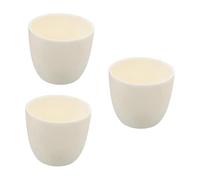 VILLFUL 3 Pezzi Crucible Ceramica Allumina per Laboratorio Resistente Ad Temperature per e Precisione nella Ricerca