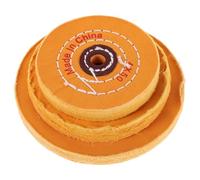 VILLFUL 3 Pezzi Dischi Lucidanti per Smerigliatrice da Banco con Foro Albero Ruote Feltro per Lucidatura Gioielli e Metalli Morbidi Kit Professionale per Levigatura e Buffing