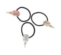VILLFUL 3 Pezzi Elastici Teschio Corvo Nordic Viking Fasce Punk Scheletro per Ragazze Fermacoda Resistenti per Eventi e Quotidiano