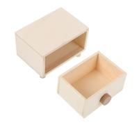 VILLFUL 3 pezzi Legno per Cassettiere DIY per Decorare e Organizzare Materiale Legno Lavorato e Levigato Creative per Regali e Progetti Manuali
