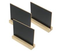 VILLFUL 3 Pezzi Mini Lavagne Rettangolari in Lavagne Cancellabili Doppia Faccia per Messaggi Menu Segnaposto Supporto Tavolo per Feste Ristoranti e Decorazioni