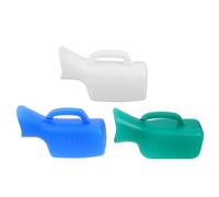 VILLFUL 3 Pezzi Urinatoio Femminile Portatile in Plastica da 1l, Riutilizzabile e Compatto, per Ospedali e Attività All'aperto, Facile da Trasportare e Utilizzare