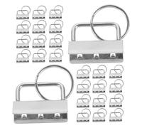 VILLFUL 30 Pezzi Accessori Per Borse Fibbia a Catena Del Cinturino Clip in Metallo Con Clip Per Tessitura Chiusura Della Borsa Fibbia Per Cordino Hardware Del Portachiavi Silver