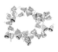 VILLFUL 30 Pezzi Campanelli in Lega Vintage per Decorazioni Natalizie e Cameretta, Ciondoli a Forma di Campana Mini, Ornamenti Fai da Te Suono Forte per Animali Domestici