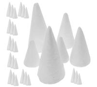 VILLFUL 30 Pezzi di Coni di Schiuma Fai da Te, Ornamenti A Cono, Cose da Dipingere, Coni per Albero di Natale Fai da Te, Coni per Artigianato Fai da Te, Coni per Albero di Natale Fai da