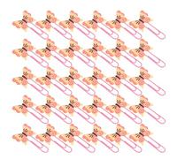 VILLFUL 30 Pezzi Di Fermagli Per Carta Segnalibri Fermagli Per Diario Segnalibri A Farfalla Per Carta A Farfalla In Metallo