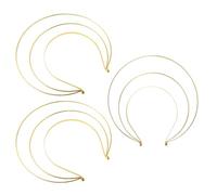 VILLFUL 3pezzi Cercchietto per Capelli Corona Tre Strati in Metallo Decorazione per Capelli da Sposa da Dea per Cosplay e Feste di Natale