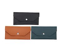 VILLFUL 3pezzi Portafoglio Alla Moda Scomparti Per Carte Di Credito Monete e Contanti Borsa Multifunzione in Pu Resistente Per Riporre Telefono e Piccoli Oggetti