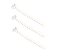 VILLFUL 3pezzi Spazzolino Per Cani e Gatti Doppia Testa Per Pulizia Profonda Dei Denti e Massaggio Gengivale Testina Piccola Per Rimuovere Placca e Residui Impugnatura Ergonomica Per Uso