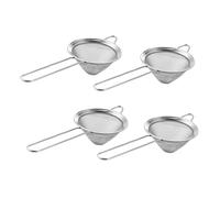 VILLFUL 4 Pezzi Acciaio Inossidabile per Cocktail Scolapasta per Tè e Sgocciolamento Piatti Strainer per Home Bar e Ristoranti