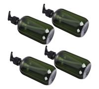 VILLFUL 4 pezzi Bottiglie da Viaggio Ricaricabili per Shampoo e Balsamo Odore Bottiglie Pressione Antigoccia Kit Portatile per Viaggi e Quotidiano