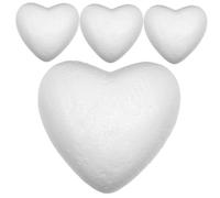 VILLFUL 4 Pezzi Cuori Schiuma per Decorazioni Fai da Te Matrimonio Forme Polistirolo per Composizioni Floreali e Addobbi Casa