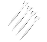 VILLFUL 4 Pezzi Di Perline Con Cucchiaio Pinzette Per Perline Pinzette Curve Per Donne Strumento Per