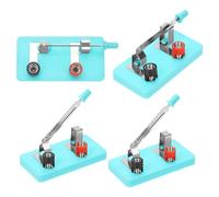 VILLFUL 4 Pezzi Interruttore a Coltello Monofase Spst per Esperimenti di Elettrotecnica, Plastica e Acciaio Inox, per Aula di Fisica e Circuiti Fai da Te,