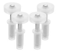 VILLFUL 4 pezzi Kit Cerniere Bifold per Porte Doppie Accessori Hardware Resistente per Armadio con Pivots Stabili e Facile Installazione Adatto per Porte Pieghevoli Soffietto