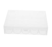 VILLFUL 4 Pezzi Organizer Trasparenti per Scatole in Plastica con Scomparti Divisi Filo Cucito Leggero e Portatile per Macchine da Cucire Ricamo e Domestico