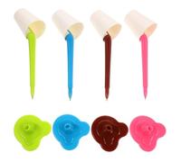 VILLFUL 4 Pezzi Penne Creative con Design Lampada Scrivania per Ufficio e Cancelleria e Ragazze Colore Casuale