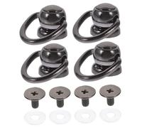VILLFUL 4 Pezzi Rivetti A Vite in Lega di Zinco Fibbie Ad Anello Borse Zaini Hardware Resistente E Stabile per Creazione di Borse