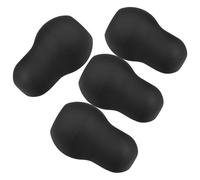VILLFUL 4 Pezzi Tappi Auricolari Stetoscopio in Silicone Morbido Nero Riduzione Rumore Isolamento Acustico Compatibili con Stetoscopi Medici per Uso Clinico e Ospedaliero Protezione