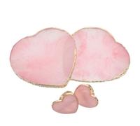 VILLFUL 4 Pezzi Tavolozza Di Colori a Forma Di Cuore Piastra Di Miscelazione Per Unghie Pink