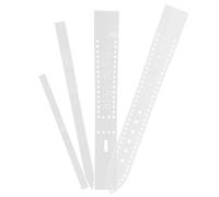 VILLFUL 4 Pezzi Template Stencil per Cinturino Orologio in Acrilico Trasparente per Artigianato Pelle Fai da Te Design Semplice e Resistente Strumenti Pratici per Creazione Cinturini