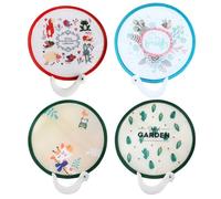 VILLFUL 4 Pezzi Ventagli Pieghevoli per Design Cartoon Ventagli Estivi Compatti e Leggeri per Decorazioni Compleanni e Matrimoni Casuale