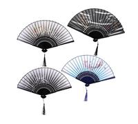 VILLFUL 4 Pezzi Ventaglio con Frange Ventagli Decorativi per Cerimonie Feste Compleanno Balli e Leggeri Multifunzionali