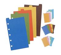 VILLFUL 4 set Divisori per Raccoglitori ad Colorati Indice con Linguette Laterali e Superiori per e Scuola Organizzazione Pratica e dei Documenti