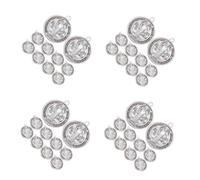 VILLFUL 4 Set Medaglie San Benedetto Con Design Per Collane Diy Braccialetti E Portachiavi Charm Per Creazioni Artigianali E Regali Religiosi 10 Pezzi*4