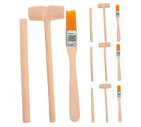 VILLFUL 4 Set strumenti di scavo archeologico Fai finta di giocare a Dig Kit martello da scavo che scavano strumenti giocattolo kit per scavare roccia kit di scavo di legno Beige