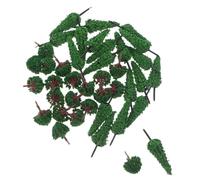 VILLFUL 40 Pezzi Miniature Model Trees in Fade-resistant Plastic For Diorama And Train Scenery Compact Realistic Landscape Accessories For DIY Micro Landscape And Architectural Models
