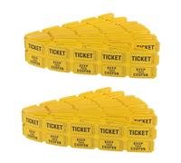 VILLFUL 400 pezzi Biglietti Lotteria Gialli per e Feste Luglio Biglietti Premi e Trasparenti per Partecipazione e Giochi Carnival Party