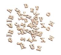 VILLFUL 416 Pezzi Lettere in Legno Piccole Naturali per Decorazioni Te Lettere e Numeri in Legno Non per Scrapbooking Progetti Creativi e Attività Familiari