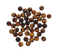 VILLFUL 48 Pezzi Perline Rotonde Gemma Naturale per Creazione Gioielli Perline Diy per Bracciali e Collane Design Confortevole Texture Distintive per Look Personale