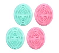 VILLFUL 4pezzi Spazzole dei Meridiani Pettine Massaggiator Plastica Piccolo Scrubber Palmare da Modellamento del Corpo Uso Casa Ufficio Rimozione della Forfora Esfoliante