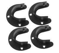 VILLFUL 4pezzi Supporto Per Asta Da Armadio in Acciaio Inossidabile Attacco Per Asta Per Supporto Per Tubo Per Parete Per Armadio e Da Cucina