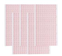 VILLFUL 5 Fogli Adesivi Antimanomissione Rossi Fragili Data Etichette di Sicurezza per Protezione Garanzia e Controllo Qualità Adesivi di Avvertimento per Prodotti e Dispositivi