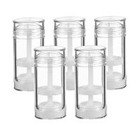 VILLFUL 5 Pezzi Antitraspirante Per Crema Di Plastica Per Da Toeletta Deodoranti Portabottiglie Vuote Dispenser Per Lozione Trasparente Pp