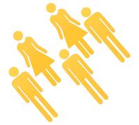 VILLFUL 5 Pezzi Cartelli Per Bagni Per Uffici Decorazioni Per Uffici Cartelli Per Bagni Delle Donne