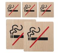 VILLFUL 5 Pezzi Cartello Vietato Fumare Per Bar Da Tavolo Avvertenza In Legno Per