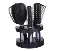 VILLFUL 5 pezzi Pettini e Specchio Anti-statico per Capelli Kit Styling Professionale per Parrucchiera e Uso Domestico Pettine Districante Resistente e Leggero Accessori Compatti per