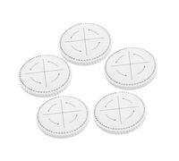 VILLFUL 5 Pezzi Tessitore Piatto del Disco Intrecciato Strumenti di Perline Gioielli Che Producono Tavola di Perline Strumenti per Tessere Bracciali Strumento di Tessitura Bianca Schiuma