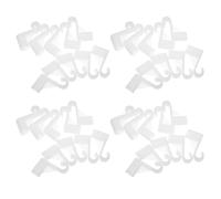 VILLFUL 50 Ganci Per Guardaroba Porta-Asta Per Appendiabiti In Plastica Organizer Per Armadio Ganci Per Bucato Multiuso Per Armadio Aste Per Appendere In Plastica