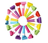 VILLFUL 50 Pezzi 6 Cm Fischietti Colorati in Plastica Rumorosi Oggetti di Scena per Feste Fischietti per Bambini