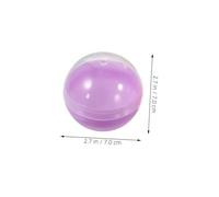 VILLFUL 50 pezzi Capsule Rotonde Semitrasparenti Colori Macaron per Distributori Automatici Contenitori Riempibili per Caramelle e Giocattoli Uso e Decorativo