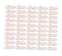 VILLFUL 50 Pezzi Graffette Metalliche Piccole Colorate Clip per Documenti Creative in Metallo Rosa Fermagli per Ufficio e Scuola Organizer Scrivania Resistente e Facile Usare
