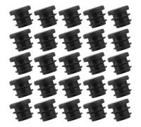 VILLFUL 50 Pezzi Tappi Terminali per Tubi in Plastica Rotondi, Coperture per Gambe Mobili, Protezione Antirumore per Sedie e Tavoli, Adatti per Casa, Ufficio e Hotel