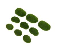 VILLFUL 50pezzi Moss Rocks Artificiali Resistenti Pietre di Muschio Finto Realistico Micro Landscape DIY per Decorazioni Casa Giardino Ufficio e Eventi