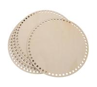 VILLFUL 5pezzi Base per Fondo Cesto in Legno per Borse all Uncinetto Piastra Resistente per Modellare e Rinforzare Borse Fatte Mano Base Solida per Creazioni DIY e Regali Personalizzati